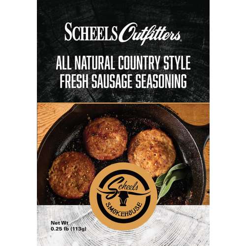 Scheels Outfitters Smokehouse All Natural Country Style Fresh Sausage Seasoning