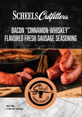 Scheels Outfitters Smokehouse Bacon "Cinnamon-Whiskey" Flavored Fresh Sausage Seasoning