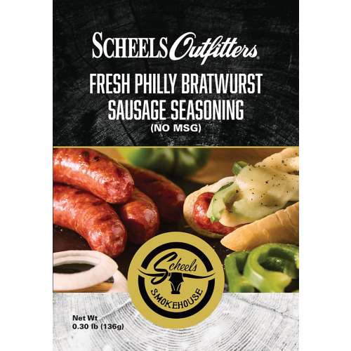 Scheels Outfitters Smokehouse Fresh Philly Bratwurst Sausage Seasoning