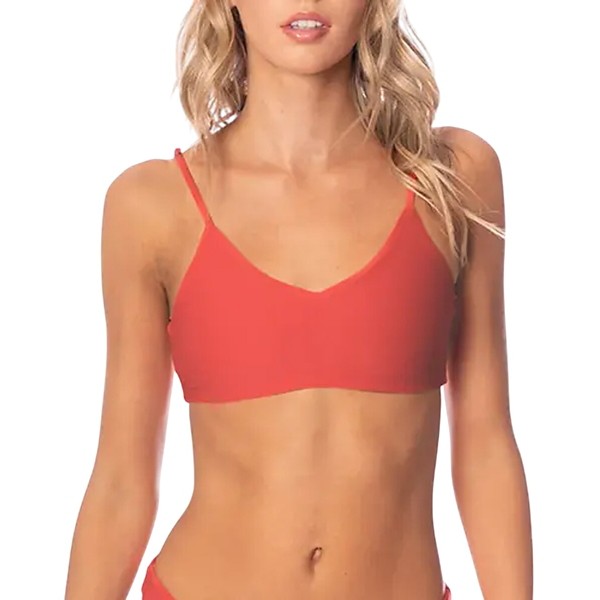 Women's Maaji Camelia Praia Classic Bralette Swim Bikini Top Contemporary Medium Red