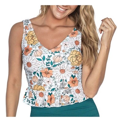 Women's Janela Bay V Neck Peplum Swim Tankini