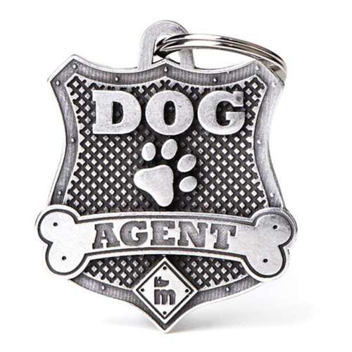 My Family Dog Agent Badge ID Dog Tag
