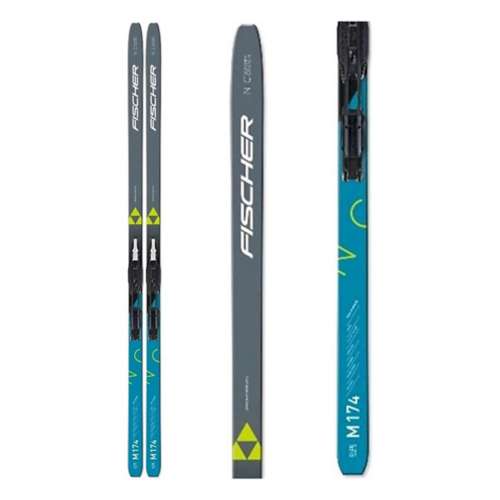Adult Fischer Voyager EF Cross Country Skis + Tour Step In Bindings
