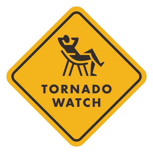 HEARTLandia Tornado Watch Sticker