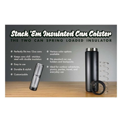 Stack'Em 12 oz Double Coozie - Primary Image