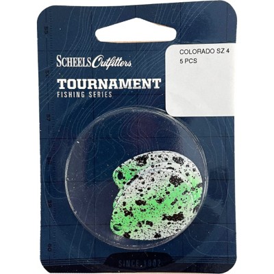 Scheels Outfitters Speckled Colorado Spin Blades 5-Pack