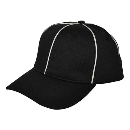 Smitty Black w/ White Piping Flex Fit Football Hat
