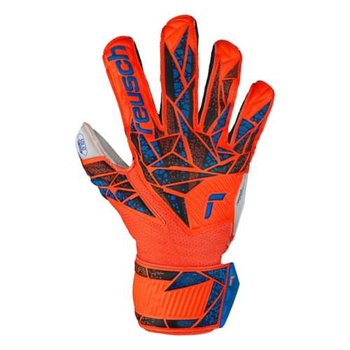 Reusch Attrakt Solid Finger Support Junior Soccer Goalie Gloves