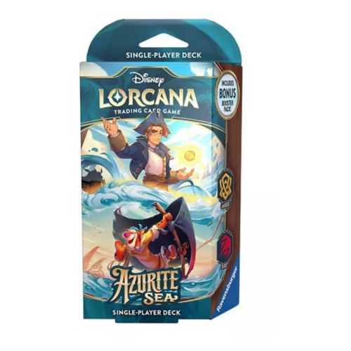 Disney Lorcana Trading Card Game Azurite Sea and Amber Ruby Single-Player Deck