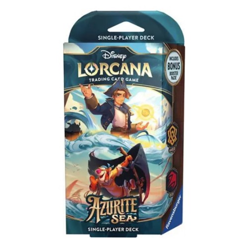 Disney Lorcana Trading Card Game Azurite Sea and Amber Ruby Single-Player Deck