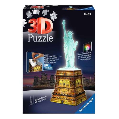Ravensburger 3D Statue of Liberty at Night 108 Piece Puzzle