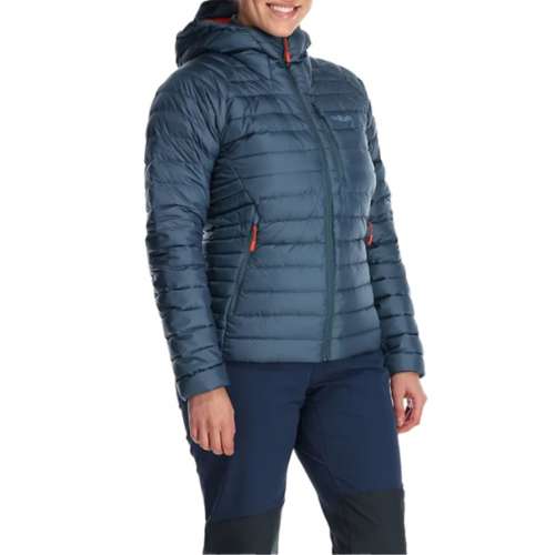 Women's Rab Microlight Alpine Windproof Hooded Short Down Puffer Jacket