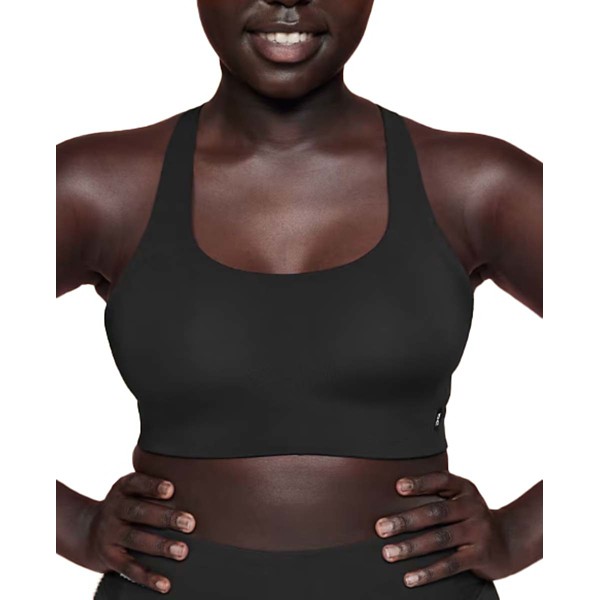 Women's On Running Active Long Line Sports Bra Medium A-C Black