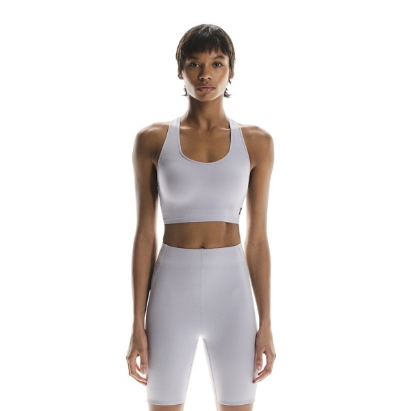 Women's On Running Train Longline Sports Bra Medium A/C Lilac