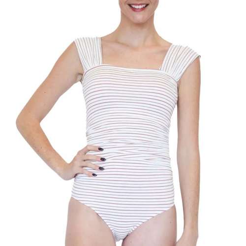 M-L) NEXT TUMMY CONTROL POLKA ONE PIECE SWIMSUIT, Women's Fashion