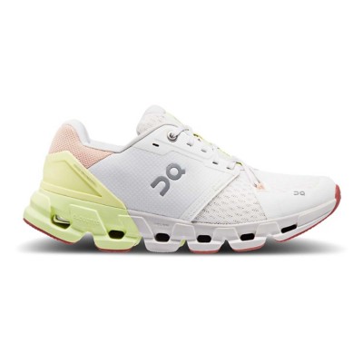 Women's On Cloudflyer 4 Running Shoes - White/Hay