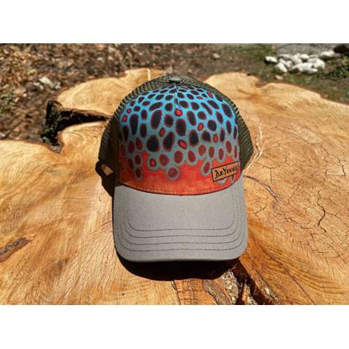 Men's DeYoung Brown Flank Printed Mesh Adjustable Hat