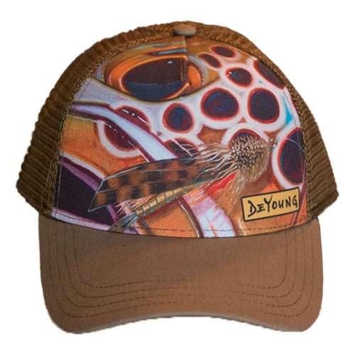Deyoung Studio Deyoung Abstract Brown-Muddler Trucker Snapback Hat