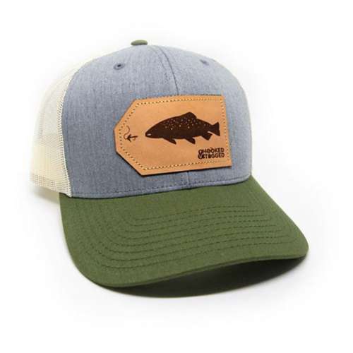 Hooked And Tagged Trout Patch Snapback Hat