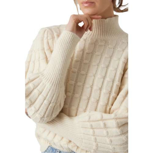 Women's VERO MODA Esther Mock Neck Pullover Sweater