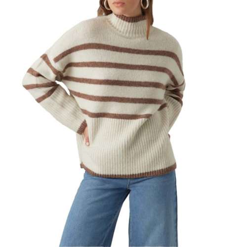 Women's VERO MODA Wiona Mock Neck Pullover Sweater