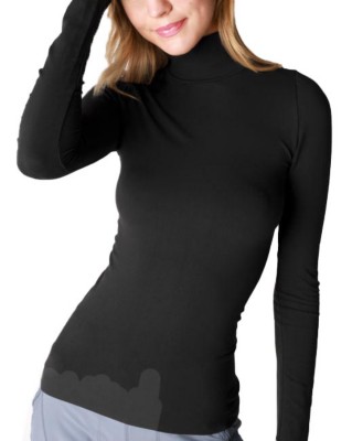 Women's NikiBiki Top Long Sleeve Mock Neck T-Shirt