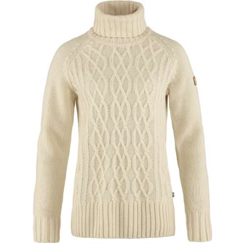 Women's Fjallraven Ovik Cable Knit Turtleneck Pullover Sweater