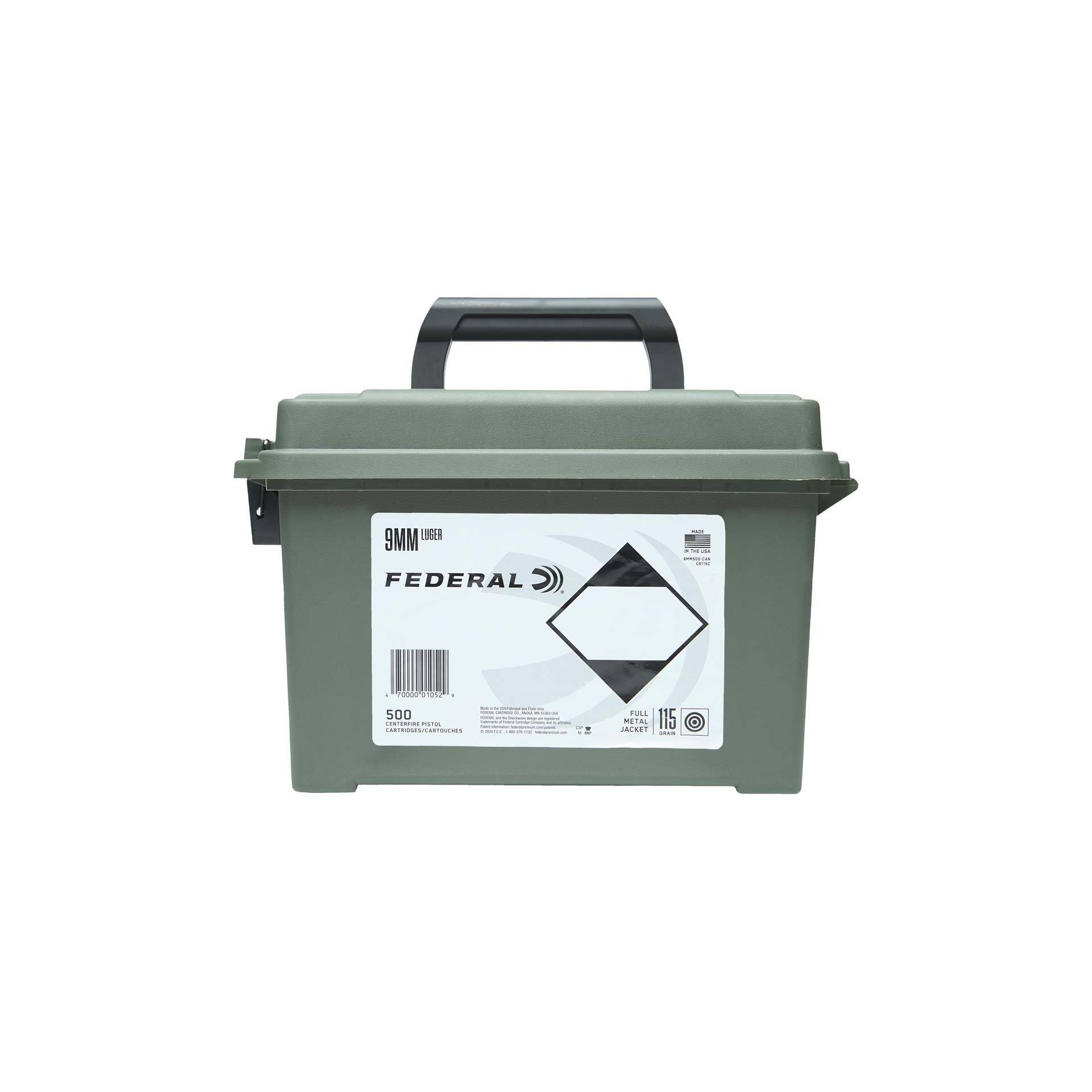 Federal Champion Training FMJ 9mm Handgun Ammunition 1000 ct.