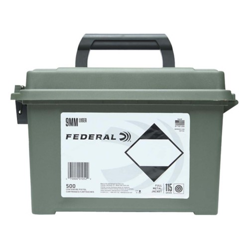 Federal Champion Training FMJ 9mm Handgun Ammunition 500 ct