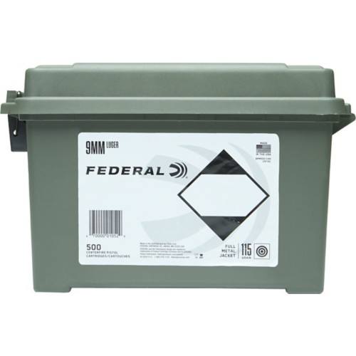 Federal Champion Training FMJ 9mm Handgun Ammunition 500 ct