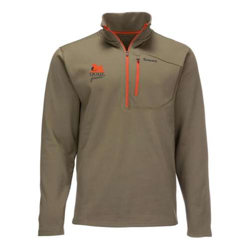 Men's Simms Quail Forever Thermal Long Sleeve 1/4 Zip