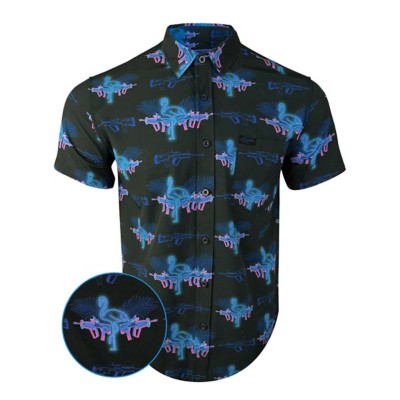 button up flamingo shirt