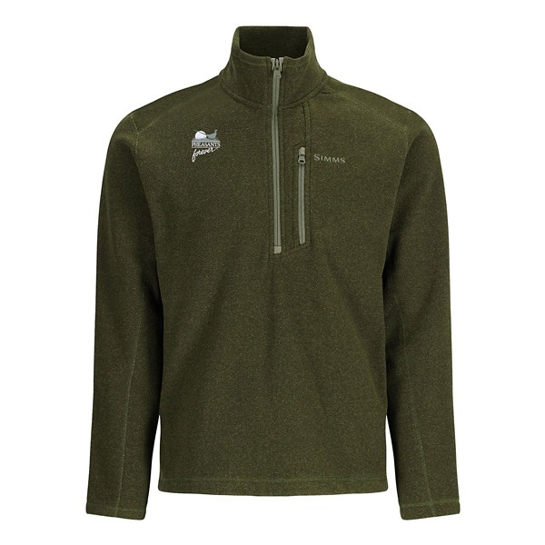 SIMMS Men's  Pheasants Forever Rivershed Fleece Long Sleeve 1/2 Zip