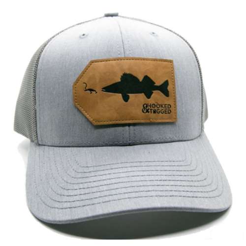 Men's Hooked And Tagged Walleye Patch Adjustable Hat