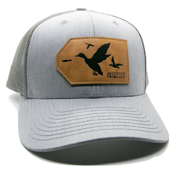 HOOKED AND TAGGED Men's  Duck Patch Hunting Adjustable Hat