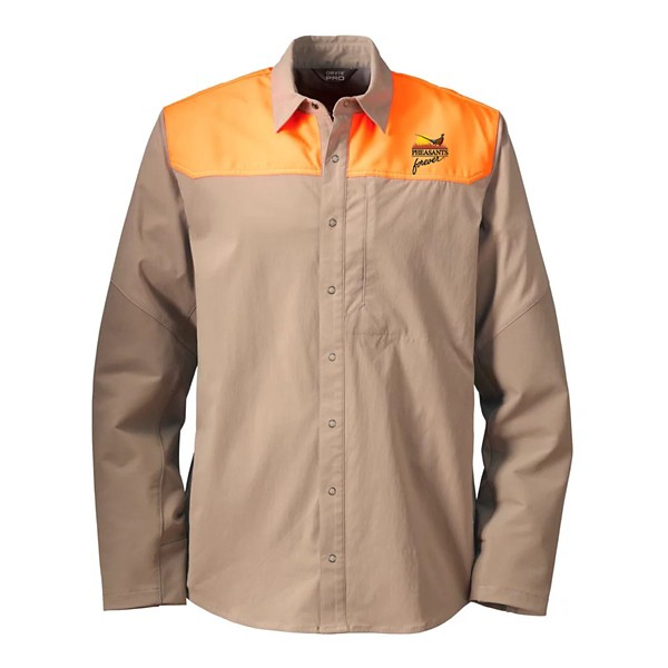 ORVIS Men's  Pheasants Forever Pro Upland Brush Long Sleeve Button Up Shirt