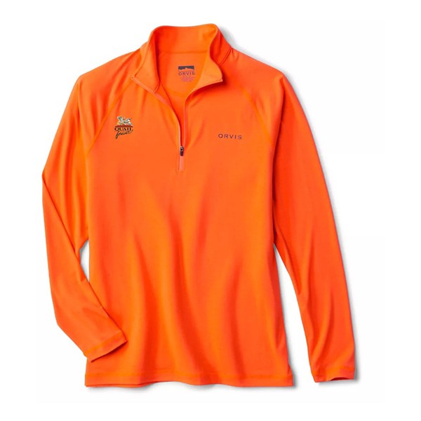 ORVIS Men's  Quail Forever DriCast Long Sleeve 1/4 Zip