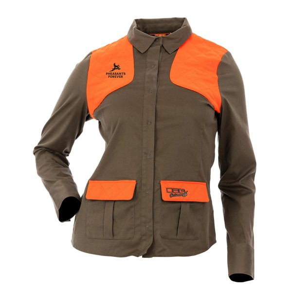 DSG OUTERWEAR Women's DSG Pheasants Forever Upland Snap Up Long Sleeve Shirt