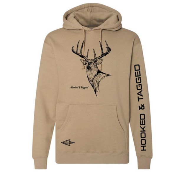 Men's Hooked And Tagged Buck Hoodie - Hooked And Tagged