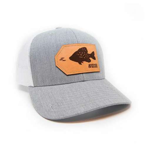 Adult Hooked And Tagged Crappie Patch Snapback Hat
