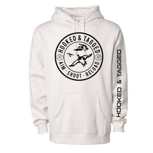 Men's Hooked And Tagged Aim. Shoot. Reload. Phipps hoodie