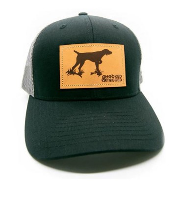 Men's Hooked And Tagged Pointer Dog Patch Adjustable Hat