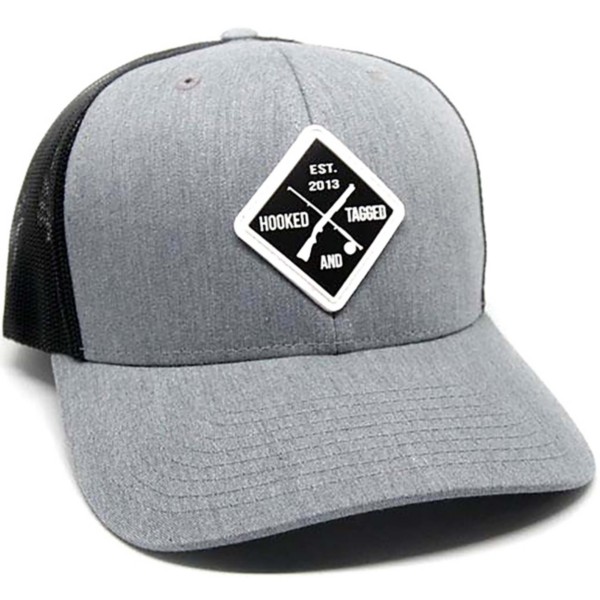 HOOKED AND TAGGED Men's  Shotgun & Fly Rod Patch Snapback Hat