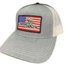Men's Nose Down Scents American Flag Patch Adjustable Hat
