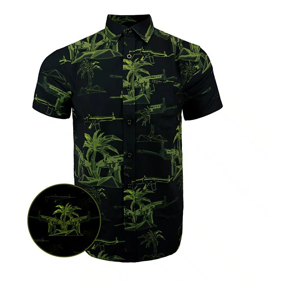 Men's Retro Rifle The Palm Button Up Shirt - Retro Rifle