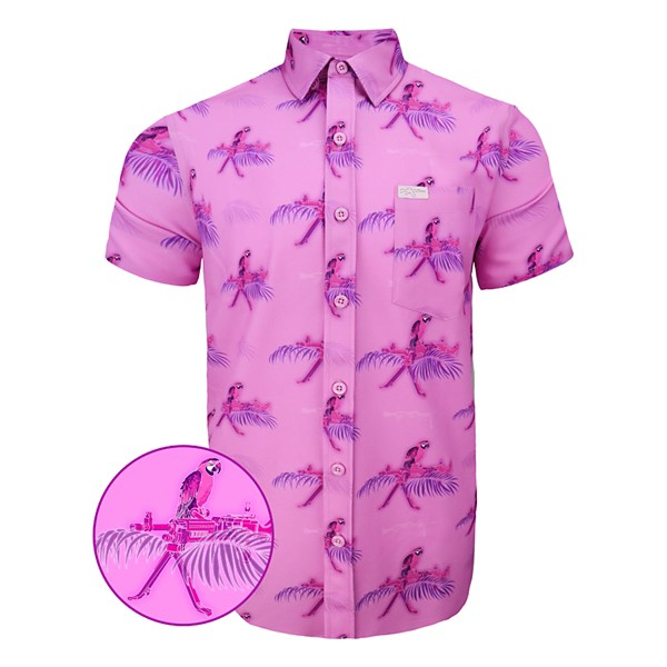 RETRO RIFLE Men's  Macaws Button Up Shirt