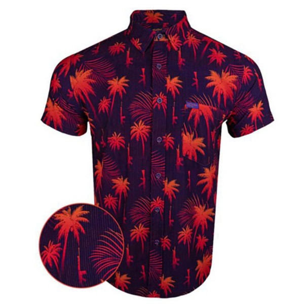 RETRO RIFLE Men's  Costal Palm Button Up Shirt