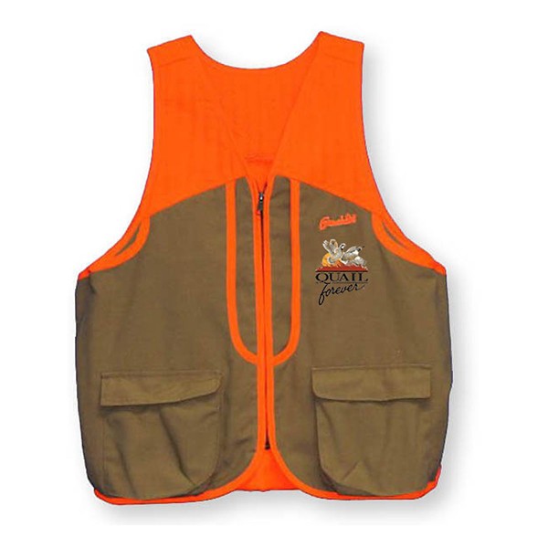 GAMEHIDE Women's  Quail Forever Hunting Hunting Vest  Tan/Orange