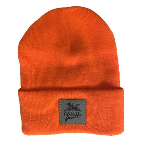 Quail Forever Patch Knit Beanie