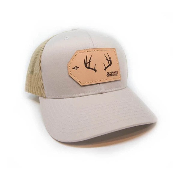 Men's Hooked And Tagged Buck Antler Patch Snapback Hat - Hooked And Tagged